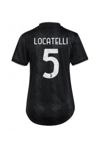 Juventus Manuel Locatelli #5 Fotballdrakt Borte Klær Dame 2022-23 Korte ermer